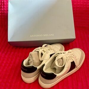 Antonio Melani Women’s White and Black Sneakers